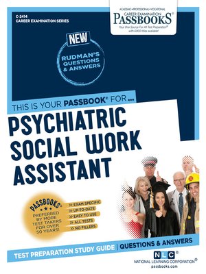cover image of Psychiatric Social Work Assistant